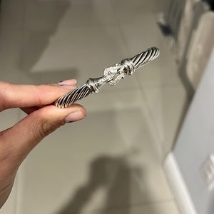 Authentic David Yurman Buckle Bracelet with Diamonds